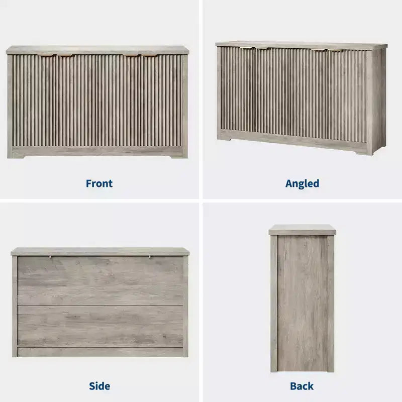 Moderner Sideboard-Buffetschrank aus Holz mit 4 Türen, Stauraum, Anrichte, Kaffeebar-Tischkonsole für Wohnzimmer, Küche, Esszimmer & Flur