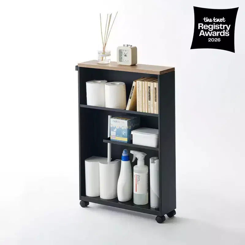 Yamazaki Home Rolling Storage Cart (27 H) - Steel