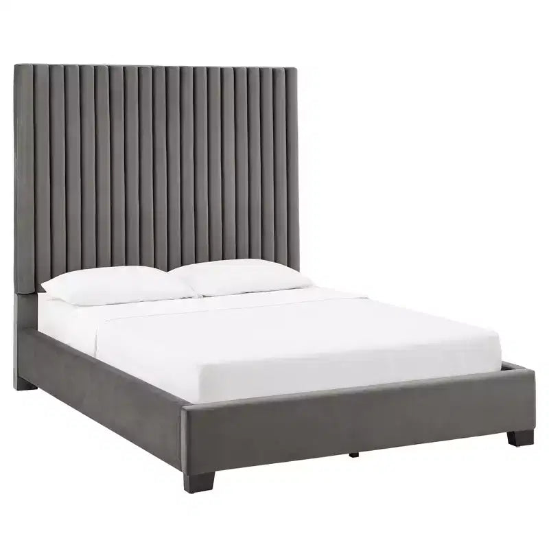 Queen-Bett – Grau