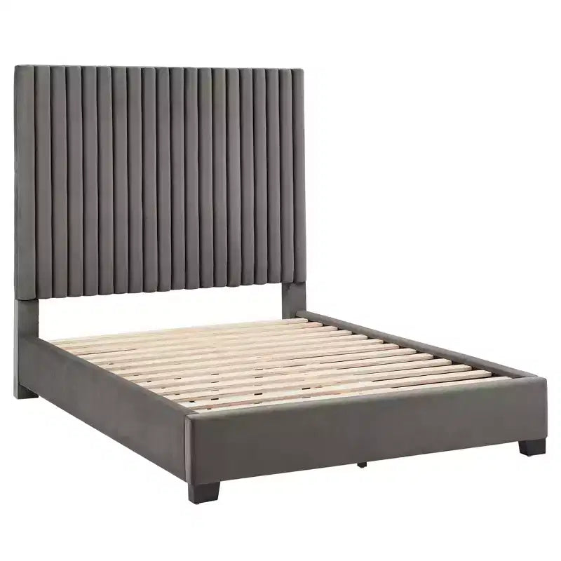 Queen-Bett – Grau