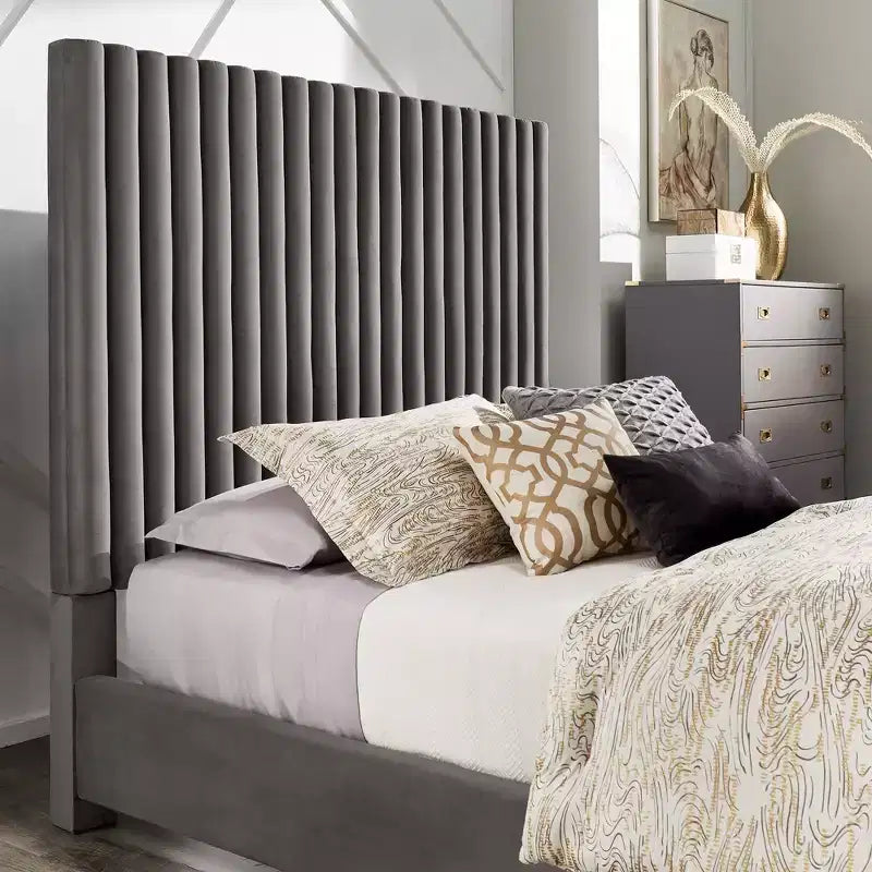 Queen-Bett – Grau
