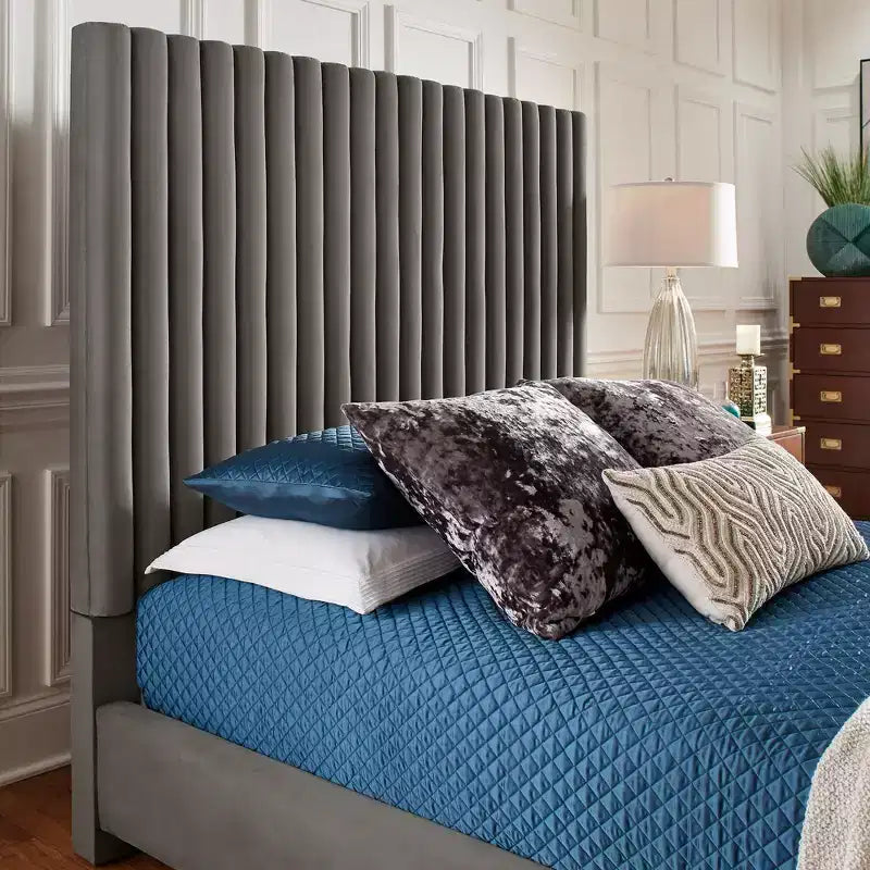 Queen-Bett – Grau