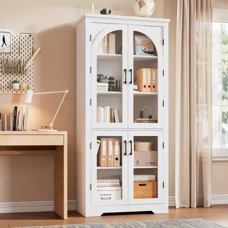 51 Computertisch mit 5 Schubladen und Druckerablage, Schreibtisch für Home Office, Arbeitszimmer, Schlafzimmer und Wohnzimmer