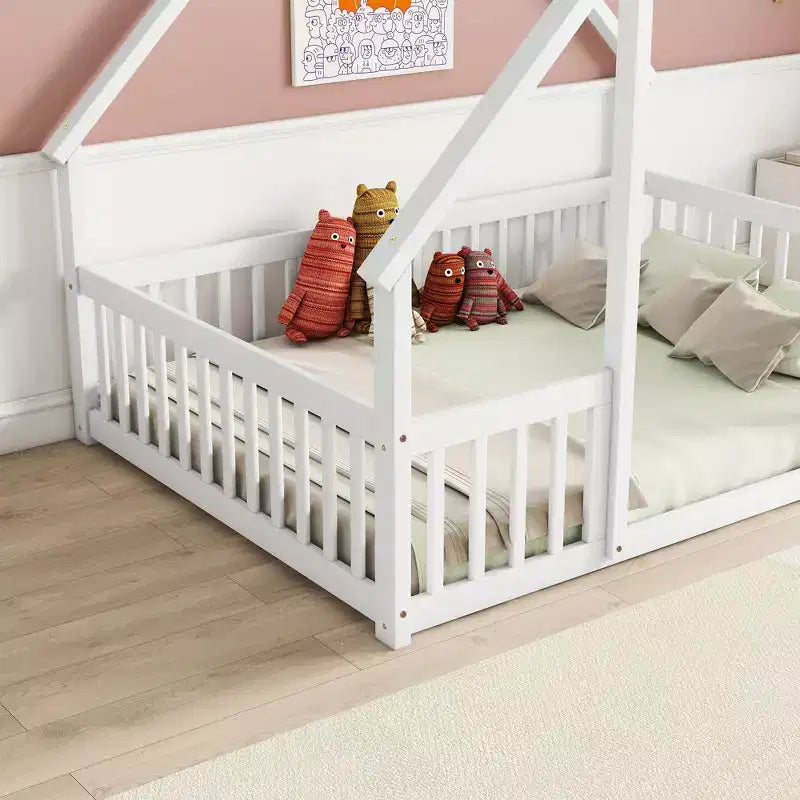 Bettgestell mit Soft-Close-Schubladen, kein Boxspringbett erforderlich, massives Kiefernholz
