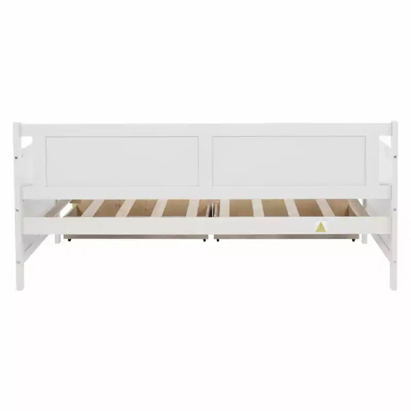 Queensize-Bettrahmen Sanft schließende Schubladen Massives Kautschukholz Kein Boxspringbett erforderlich
