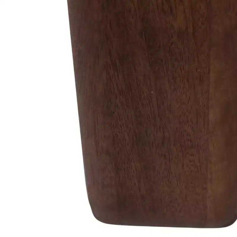 Rustikaler Beistelltisch mit quadratischer Platte für kleine Räume – elegantes Design mit Holzfuß für Wohn- und Schlafzimmer – 21, Hellbraun & Braun