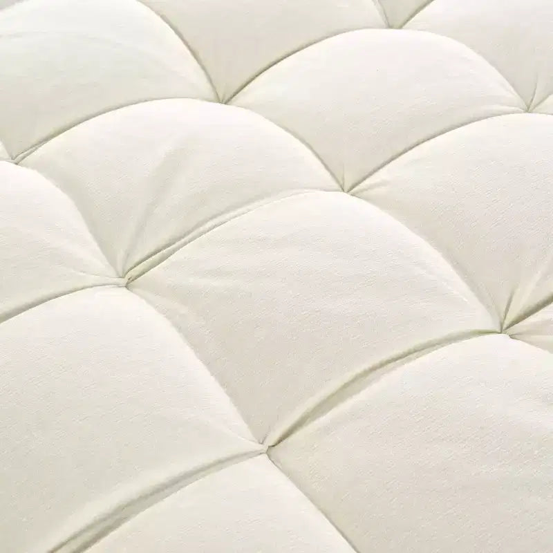 Chaise Lounge Schlafsofa aus Holz und Chenille mit getufteter Sitzfläche und abnehmbaren Kissen