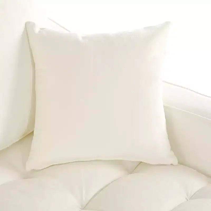 Chaise Lounge Schlafsofa aus Holz und Chenille mit getufteter Sitzfläche und abnehmbaren Kissen