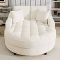Christopher Knight Home Cynn Modern 55 Wooden Chenille Upholstered Chaise Lounge Sofa Bed with Tufted Seat and Detachable Pillows