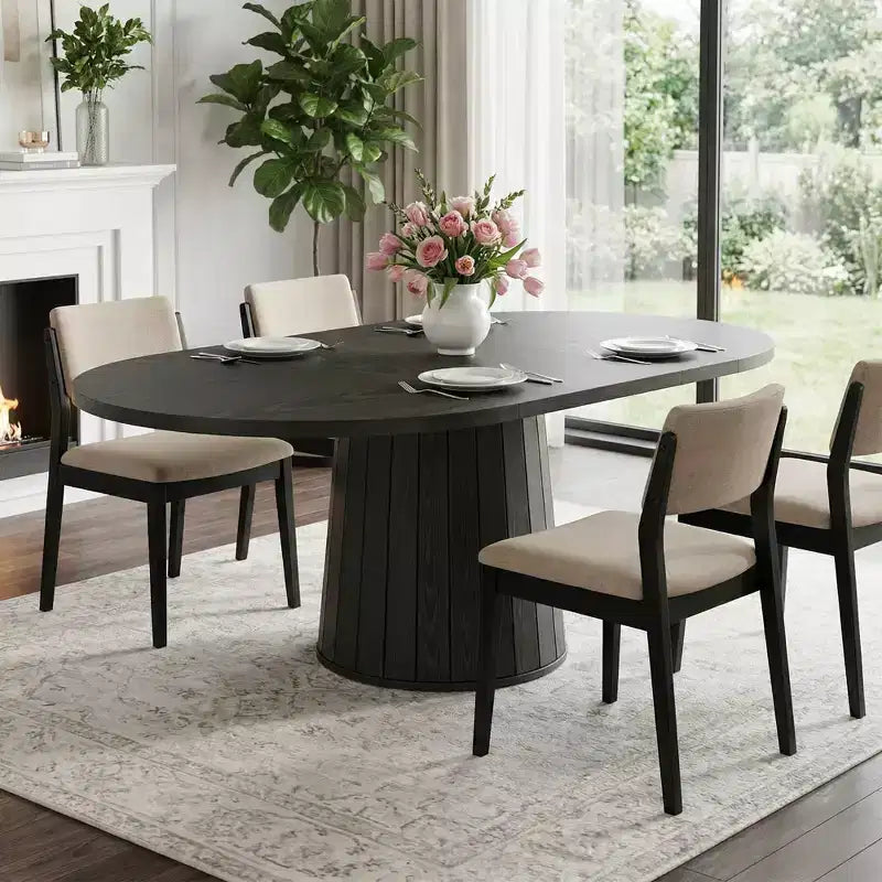 MAYEERTY 63 Farmhouse Dining Table, Easy Assembly & Multi-Use Home Workstation