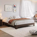 Mid-Century Modern Twin Platform Bed Frame, Sturdy Wood Slats, 10.2 Height, Strong Support, Underbed Storage, No Box Fresh Needed, Easy Assembly
