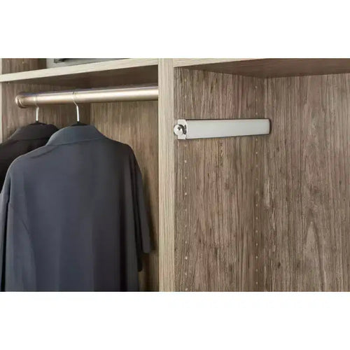 14 ausziehbarer Kleiderhaken für die Schrankorganisation, ausziehbare, gleitende Kleideraufbewahrungsstange mit Befestigungsmaterial, Chrom
