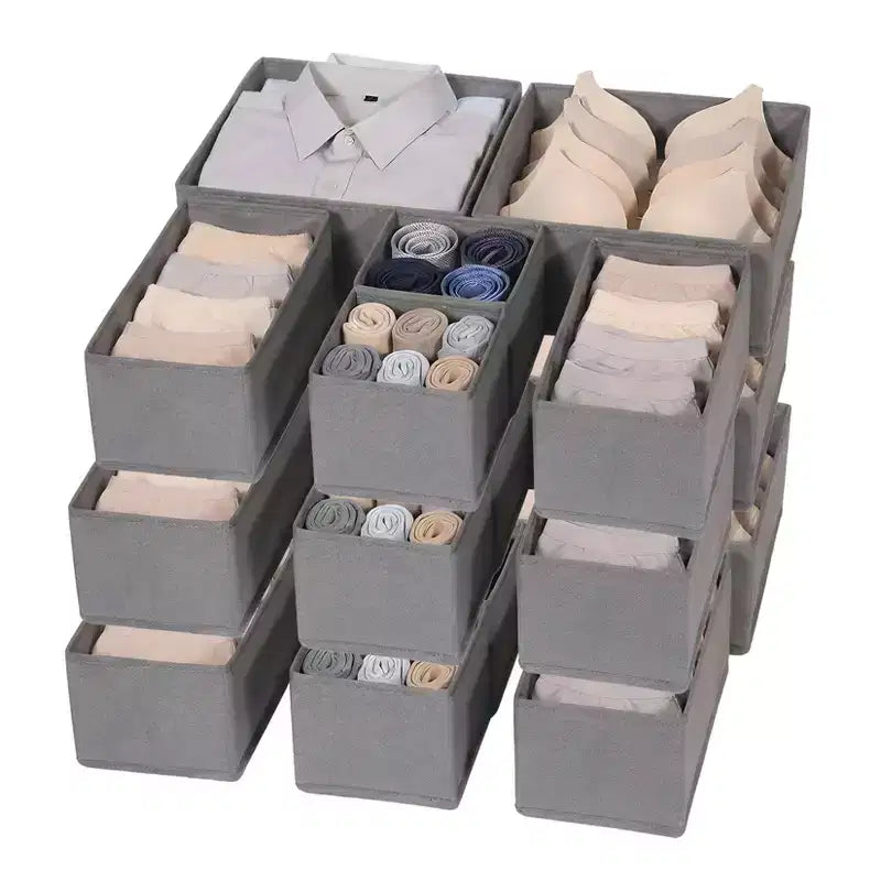 Set of 18 Drawer Organizer Clothes, Dresser Bins for Baby Clothes, Underwear, Bra & Sock, Foldable Fabric