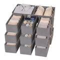 Set of 18 Drawer Organizer Clothes, Dresser Bins for Baby Clothes, Underwear, Bra & Sock, Foldable Fabric