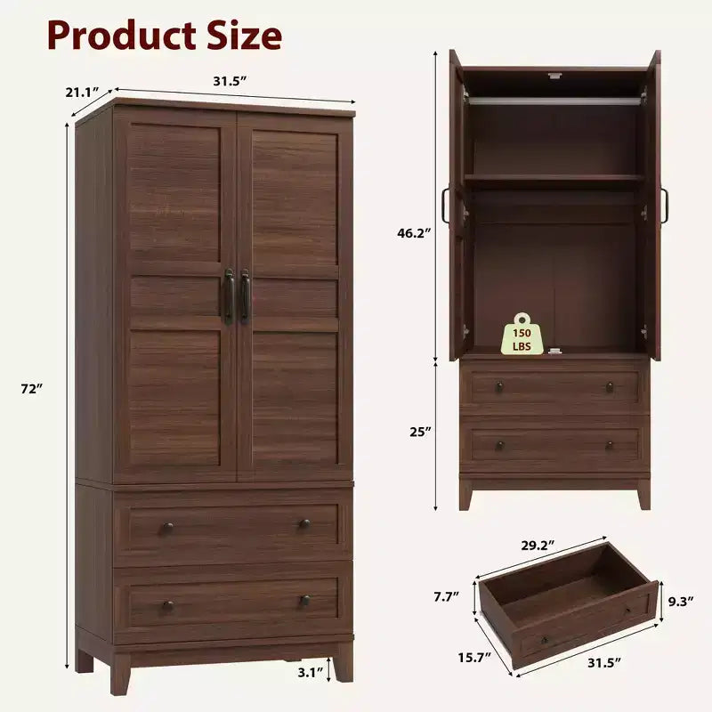 Bäckerregal für die Küche, 1,5 m langes Stromkabel, Bäckerregal mit Steckdose, Küchenregal mit X-förmiger Stützstange, 12 S-förmige Haken, Schwarz & Braun
