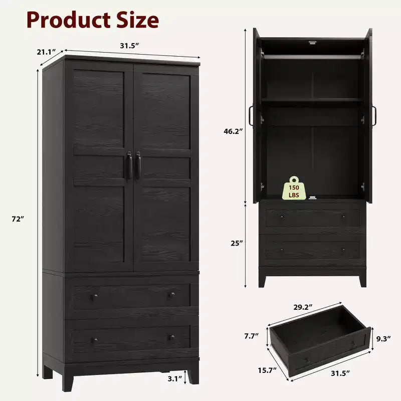 Bäckerregal für die Küche, 1,5 m langes Stromkabel, Bäckerregal mit Steckdose, Küchenregal mit X-förmiger Stützstange, 12 S-förmige Haken, Schwarz & Braun