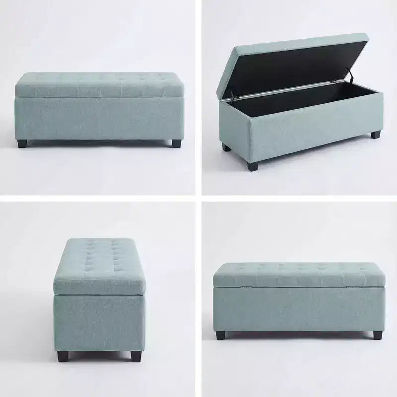 Sitzhocker mit Stauraum, Blütenform Hocker, Samt-Sitzbank für Wohnzimmer & Flur