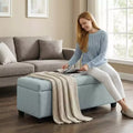 GDFStudio Kingsley Upholstered Tufted Storage Ottoman Bench with Lift Top and Hidden Interior Storage