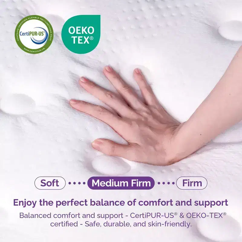 8 Pillow Top Memory Foam Federkern Hybrid Matratze - Kompatibel mit Plattformbett, Boxspring oder Lattenrost