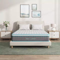 Serweet 12 Breathable Bamboo Charcoal Memory Foam Hybrid Mattress - Medium Firm - Compatible with Platform Bed, Box Spring, or Slat Base