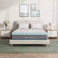 Serweet 12 inch Breathable Bamboo Charcoal Hybrid Mattress - Compatible with Platform Bed, Box Spring, or Slat Base