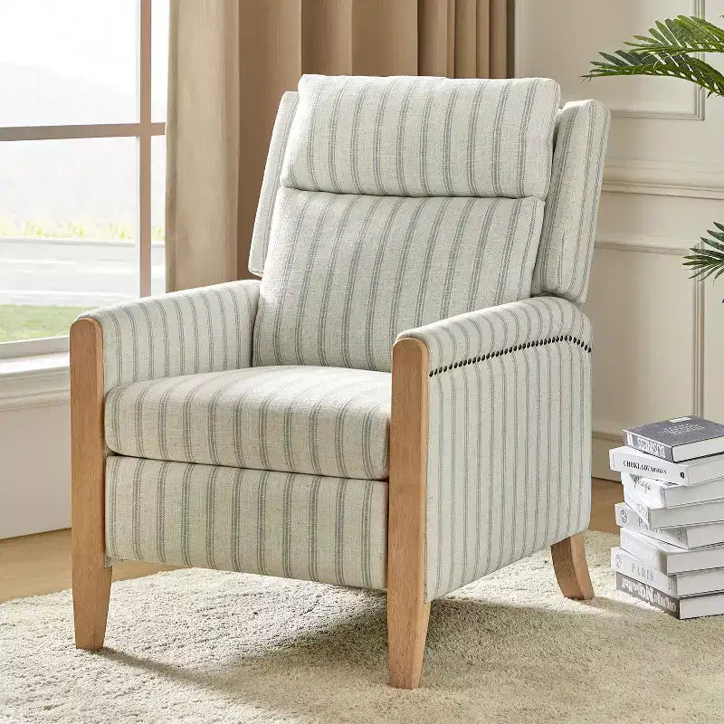 Gepolsterter Relaxsessel mit Push-Back-Funktion - BEIGE