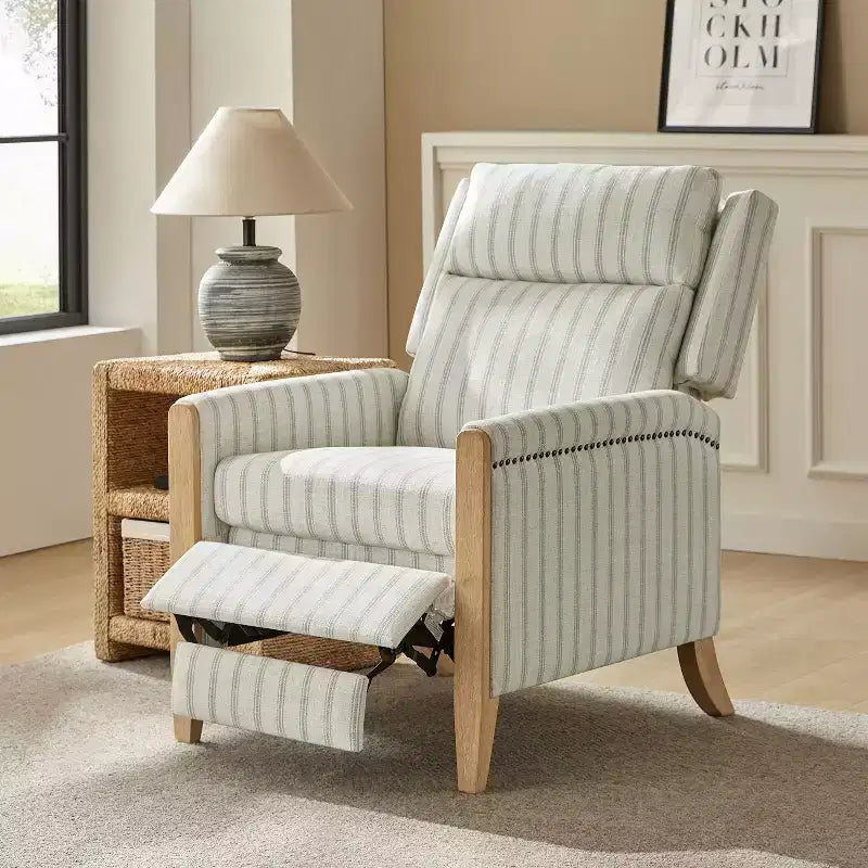 Gepolsterter Relaxsessel mit Push-Back-Funktion - BEIGE