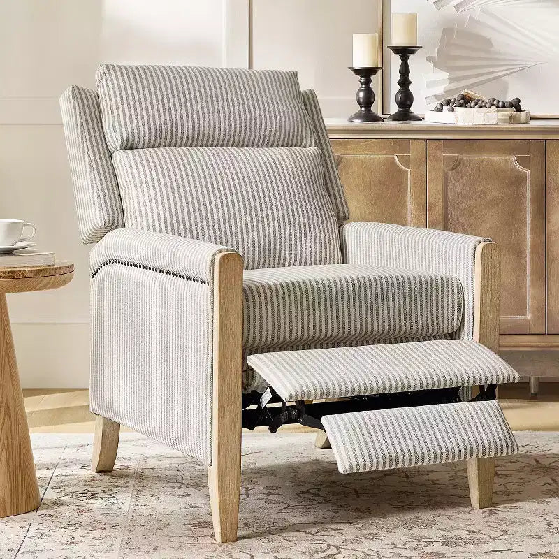 Gepolsterter Relaxsessel mit Push-Back-Funktion - BEIGE