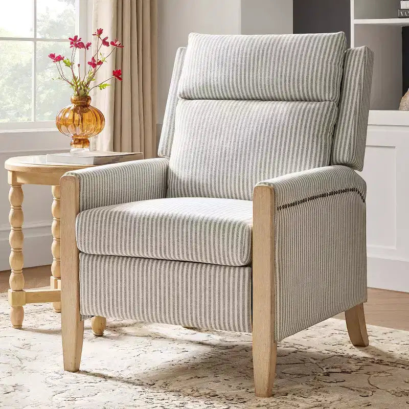 Gepolsterter Relaxsessel mit Push-Back-Funktion - BEIGE