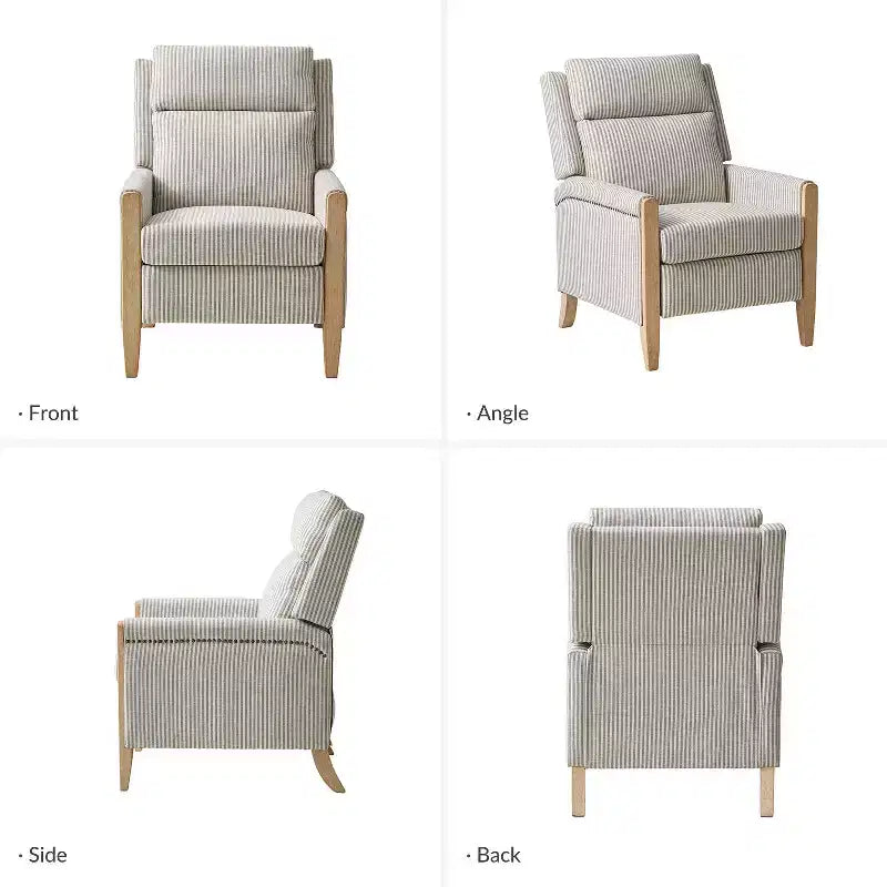 Gepolsterter Relaxsessel mit Push-Back-Funktion - BEIGE