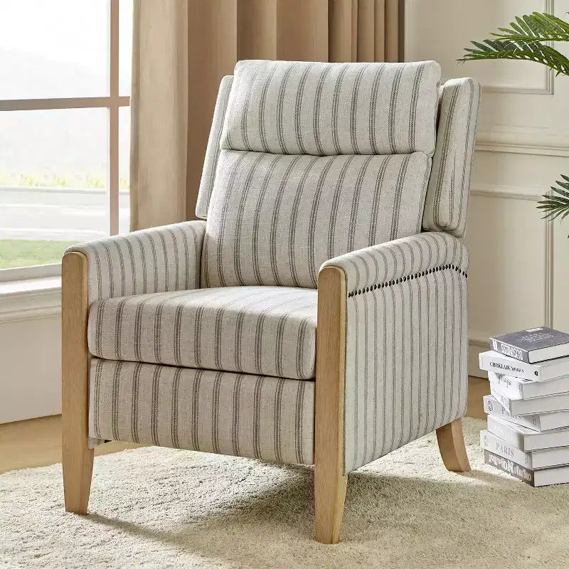 Gepolsterter Relaxsessel mit Push-Back-Funktion - BEIGE