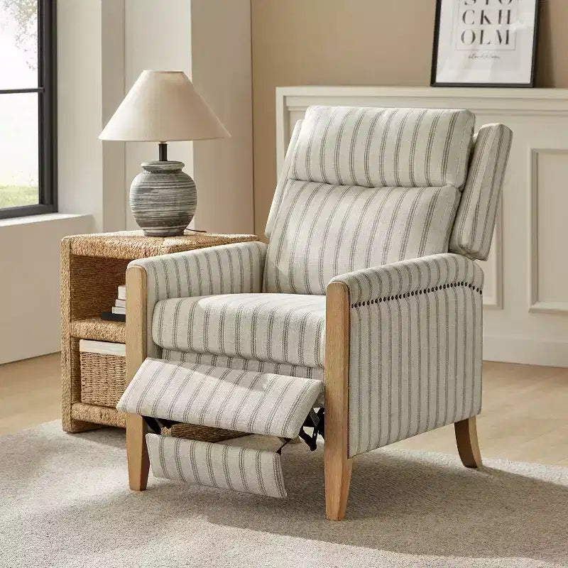 Gepolsterter Relaxsessel mit Push-Back-Funktion - BEIGE