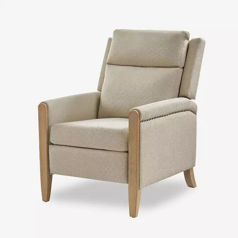 Gepolsterter Relaxsessel mit Push-Back-Funktion - BEIGE